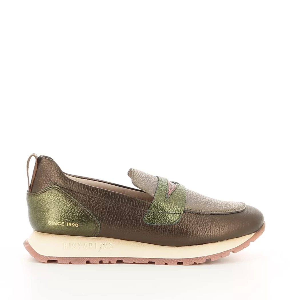 Image (2) de la chaussures Hispanitas - Mocassins Or / Bronze / Platine en Cuir