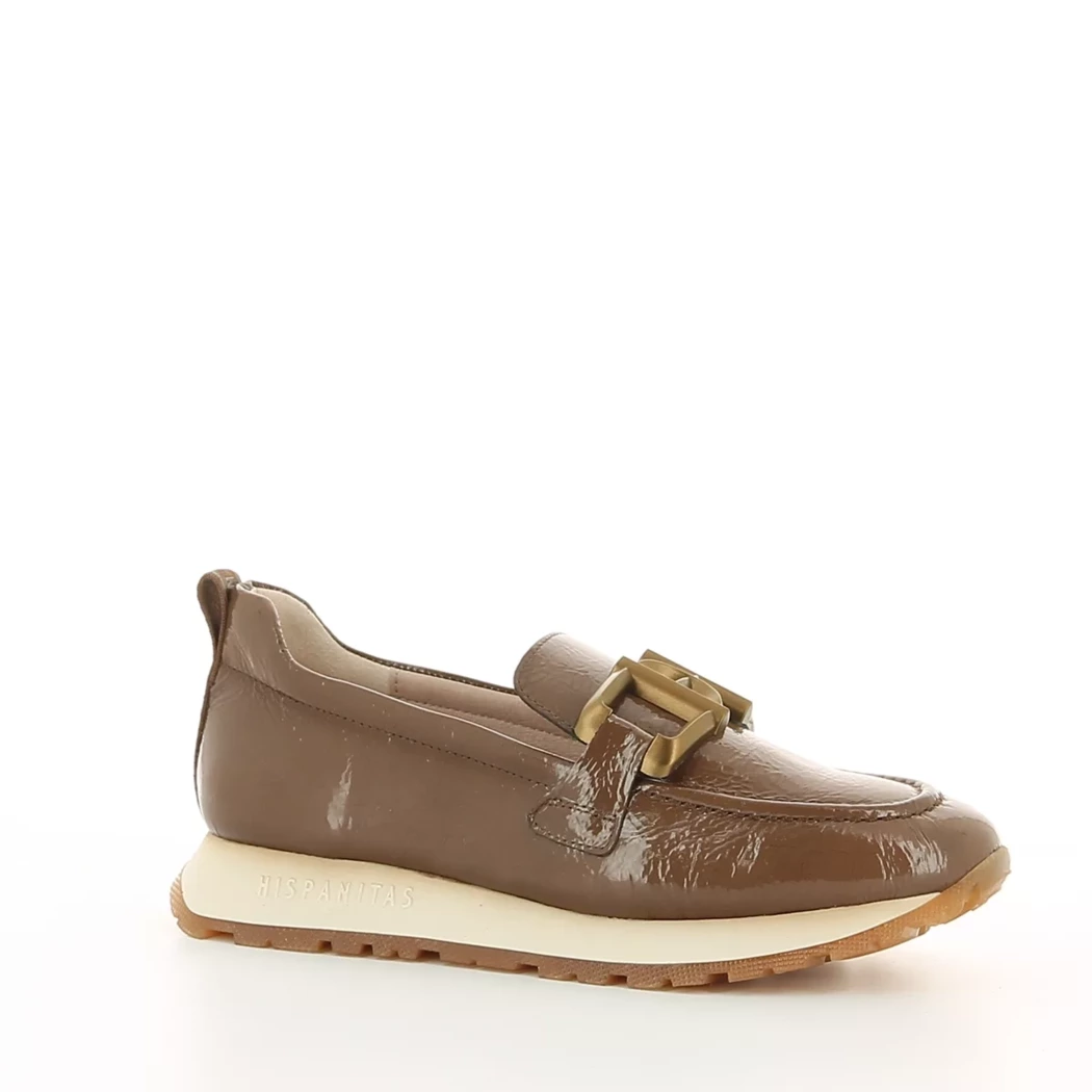 Image (1) de la chaussures Hispanitas - Mocassins Taupe en Cuir vernis Image (1) de la chaussures Hispanitas - Mocassins Taupe en Cuir vernis