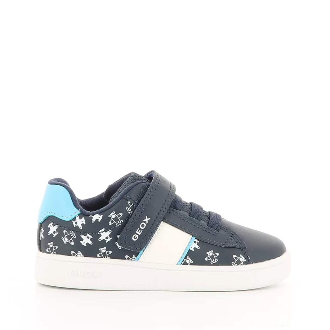 Image (2) de la chaussures Geox - Baskets Bleu en Cuir synthétique