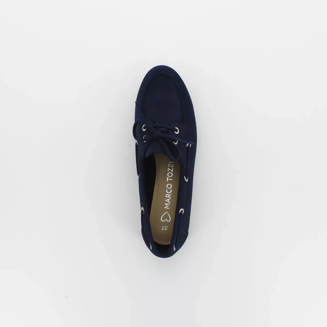 Image (6) de la chaussures Marco Tozzi - Mocassins Bleu en Cuir synthétique