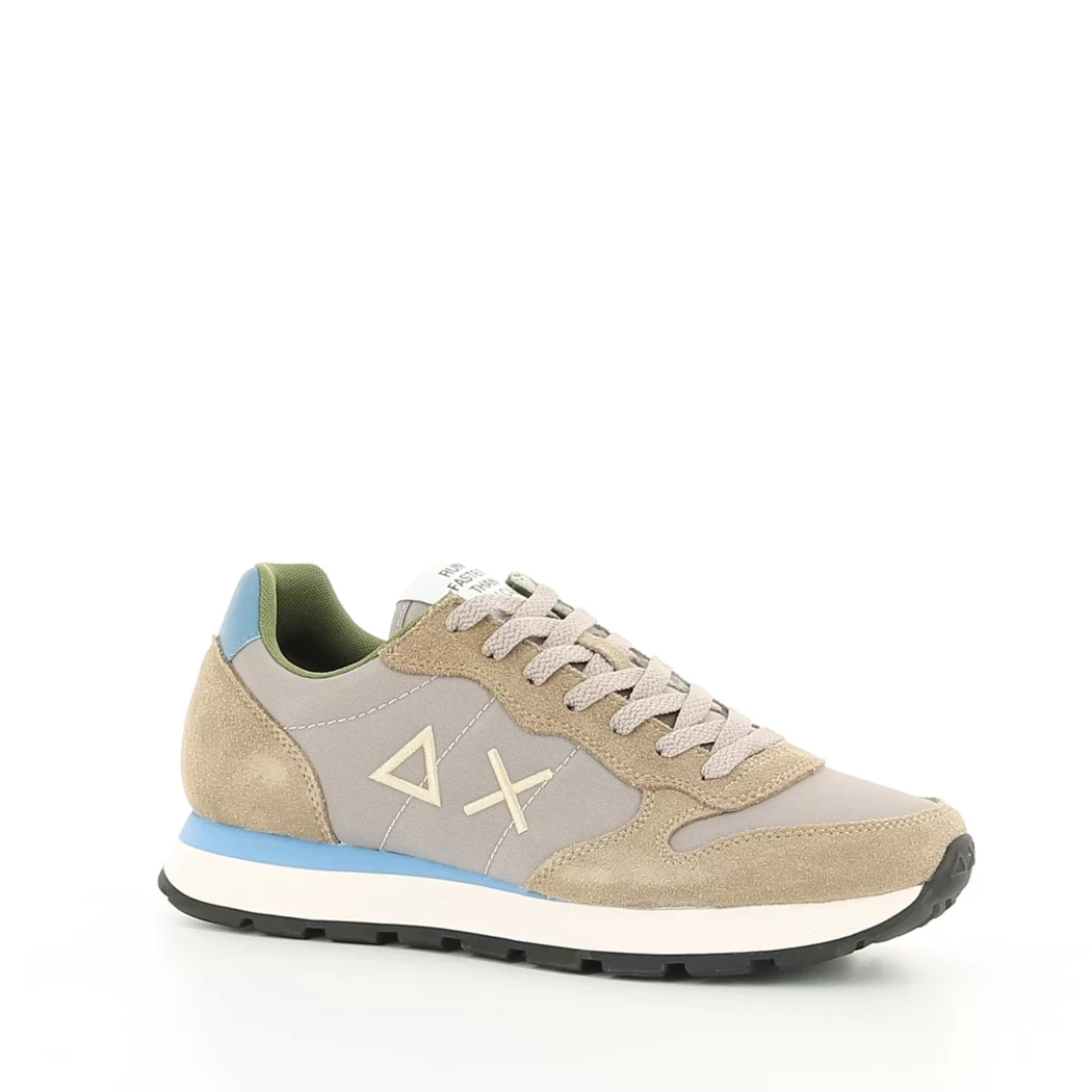 Image (1) de la chaussures Sun68 - Baskets Taupe en Cuir nubuck