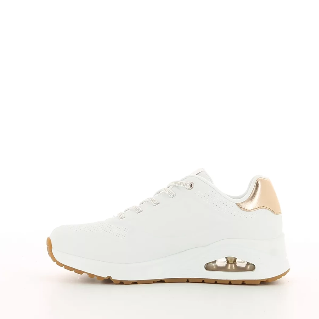 Image (4) de la chaussures Skechers - Baskets Blanc en Cuir synthétique