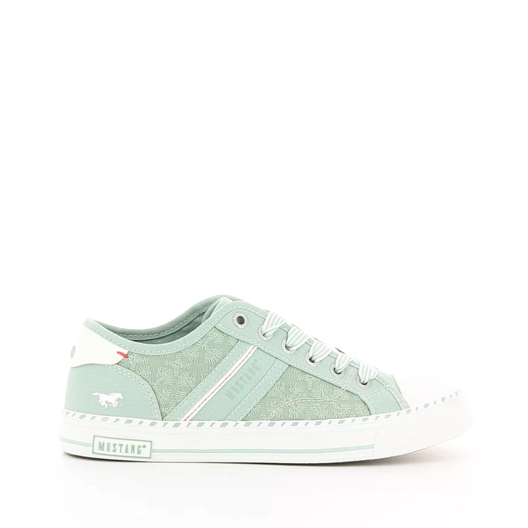 Image (2) de la chaussures Mustang - Baskets Vert en Textile