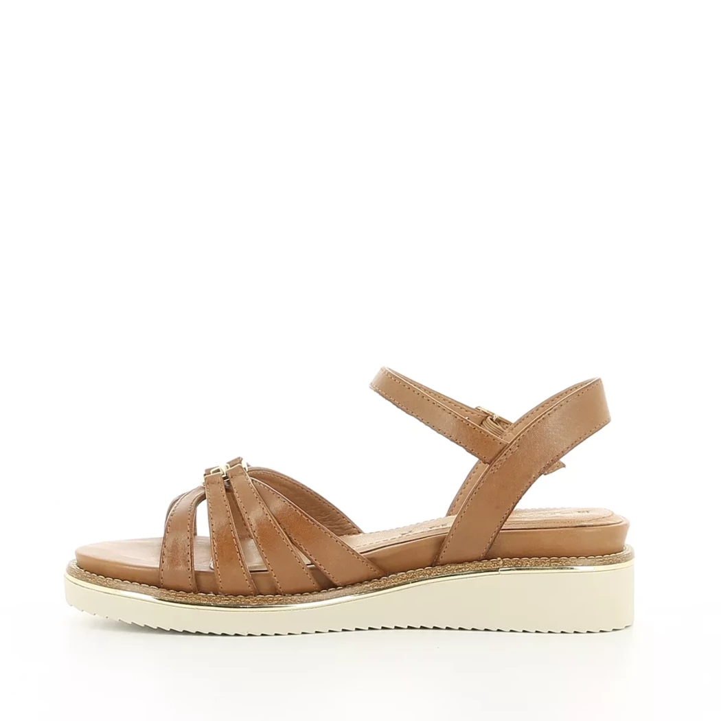 Image (4) de la chaussures Tamaris - Sandales et Nu-Pieds Cuir naturel / Cognac en Cuir