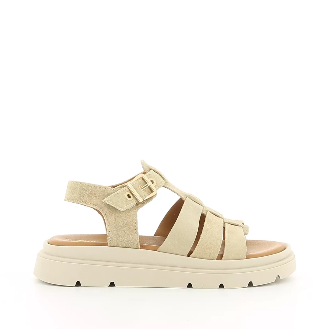 Image (2) de la chaussures Tamaris - Sandales et Nu-Pieds Beige en Cuir nubuck