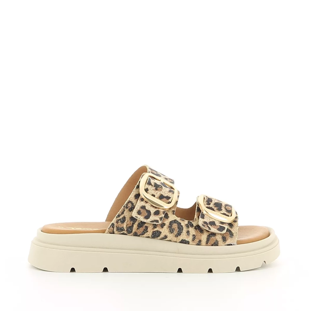 Image (2) de la chaussures Tamaris - Mules et Sabots Marron en Cuir nubuck