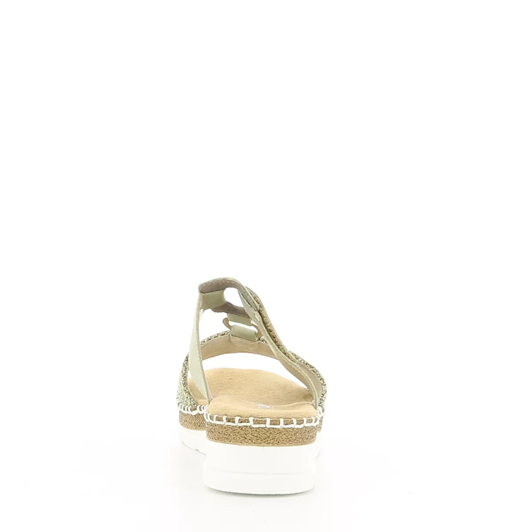 Image (3) de la chaussures Rieker - Mules et Sabots Vert en Cuir synthétique