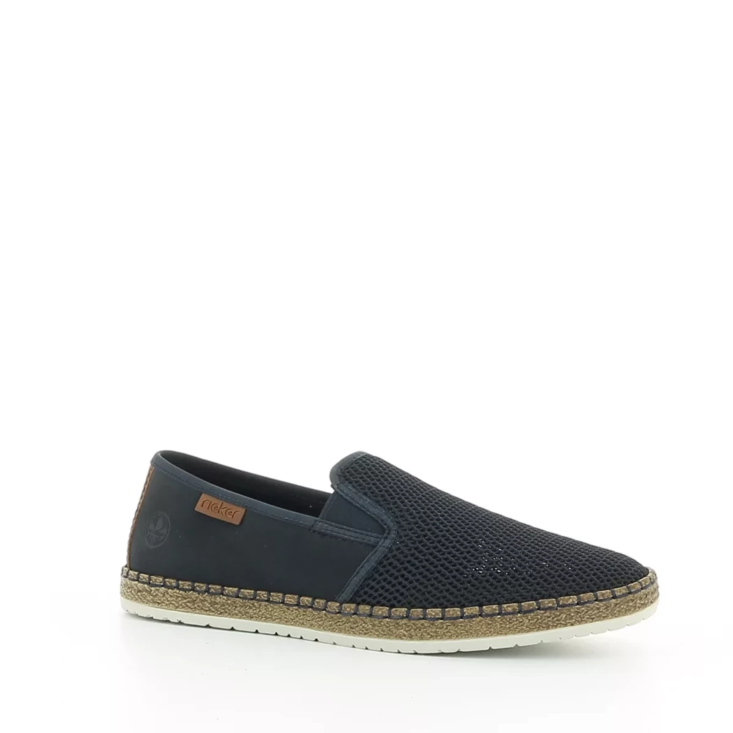 Image (1) de la chaussures Rieker - Espadrilles Bleu en Textile
