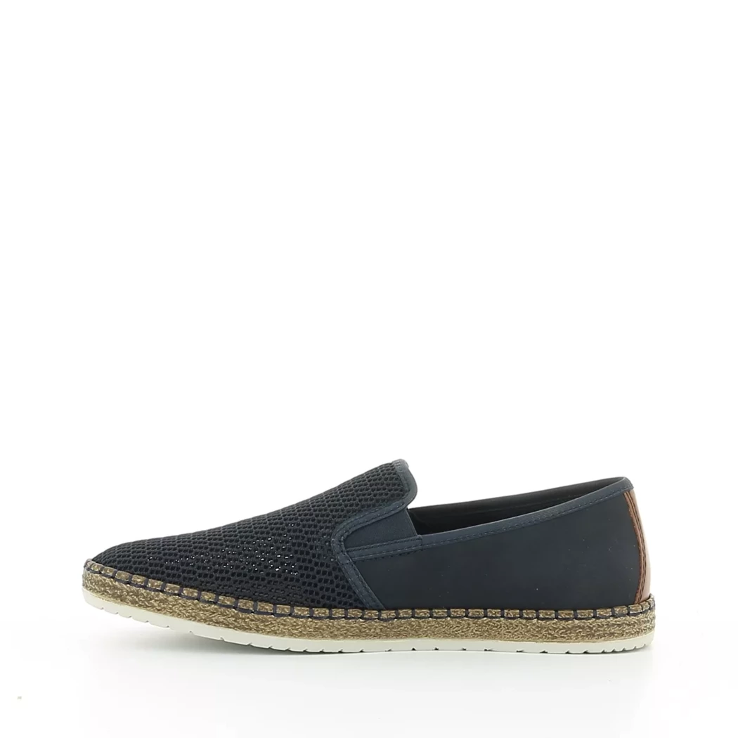 Image (4) de la chaussures Rieker - Espadrilles Bleu en Textile