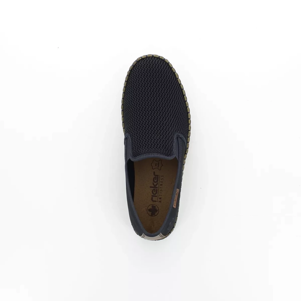 Image (6) de la chaussures Rieker - Espadrilles Bleu en Textile