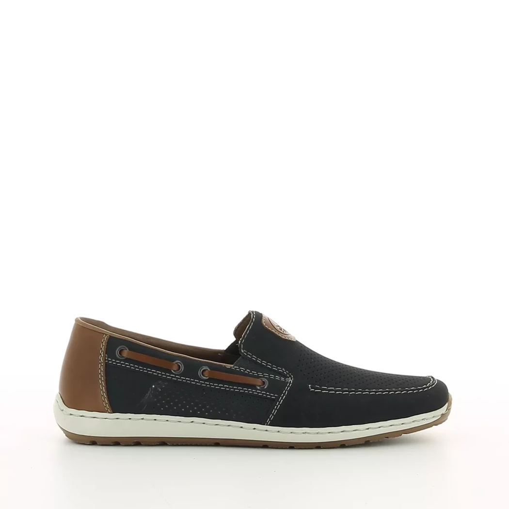 Image (2) de la chaussures Rieker - Mocassins Bleu en Cuir synthétique