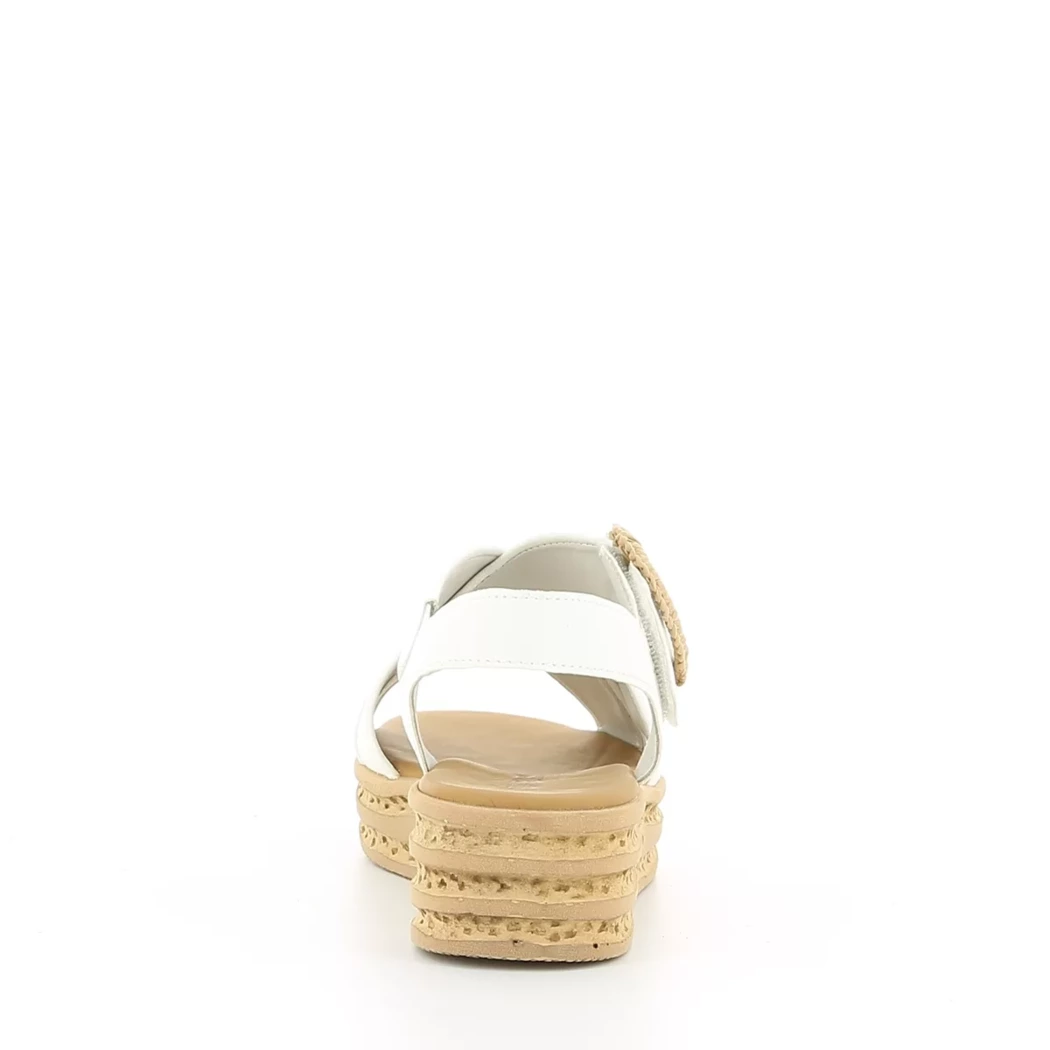 Image (3) de la chaussures Gabor - Sandales et Nu-Pieds Blanc en Cuir