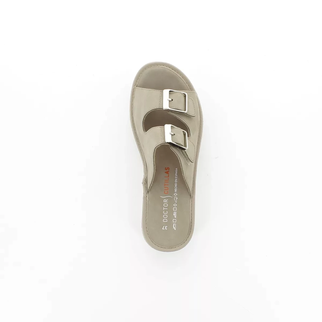 Image (6) de la chaussures Doctor Cutillas - Mules et Sabots Taupe en Cuir nubuck