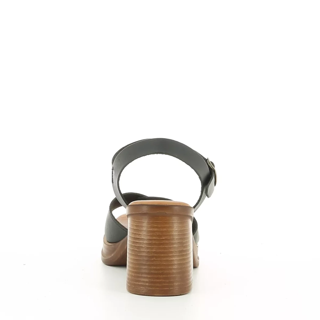 Image (3) de la chaussures Hee - Sandales et Nu-Pieds Noir en Cuir