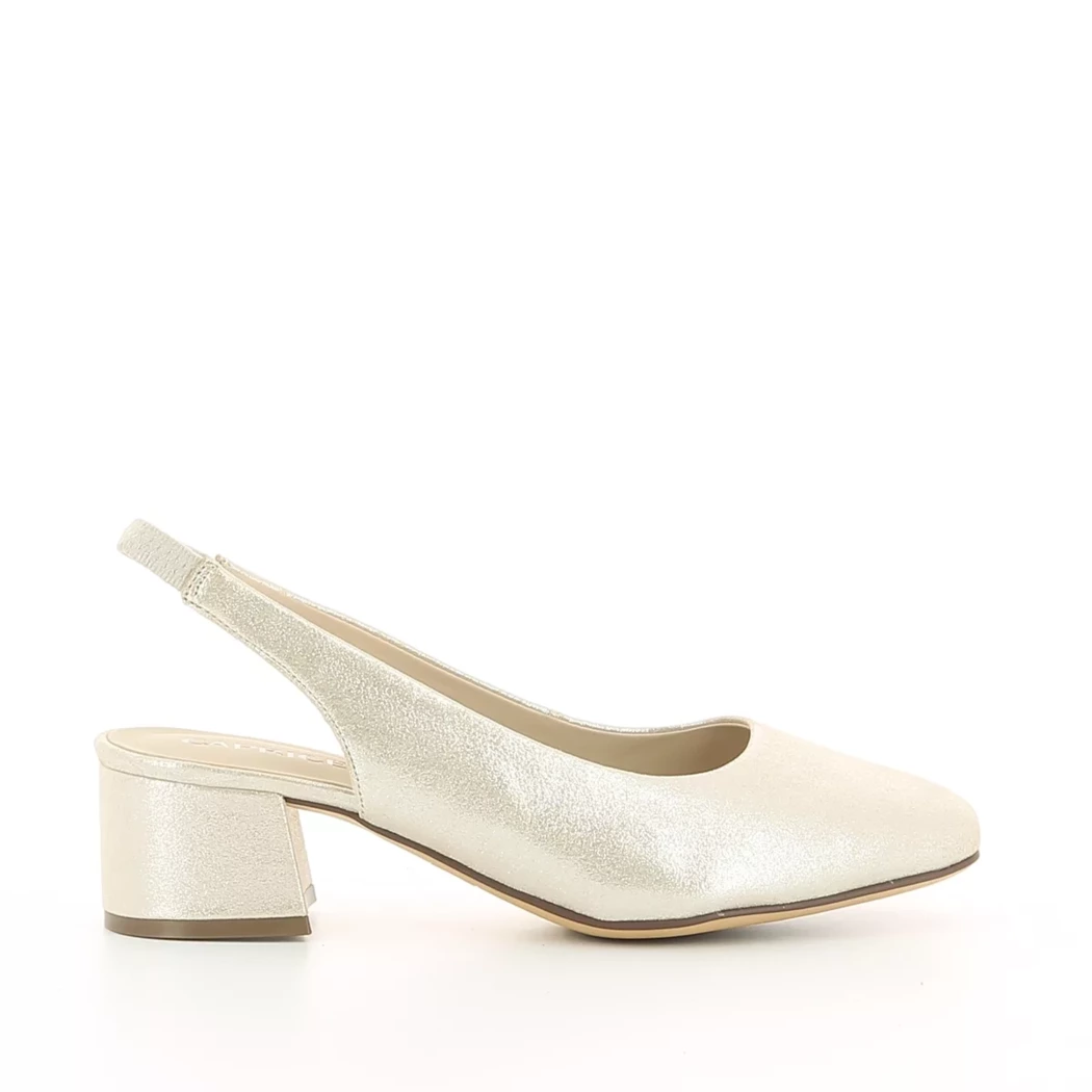 Image (2) de la chaussures Caprice - Escarpins Or / Bronze / Platine en Cuir nubuck