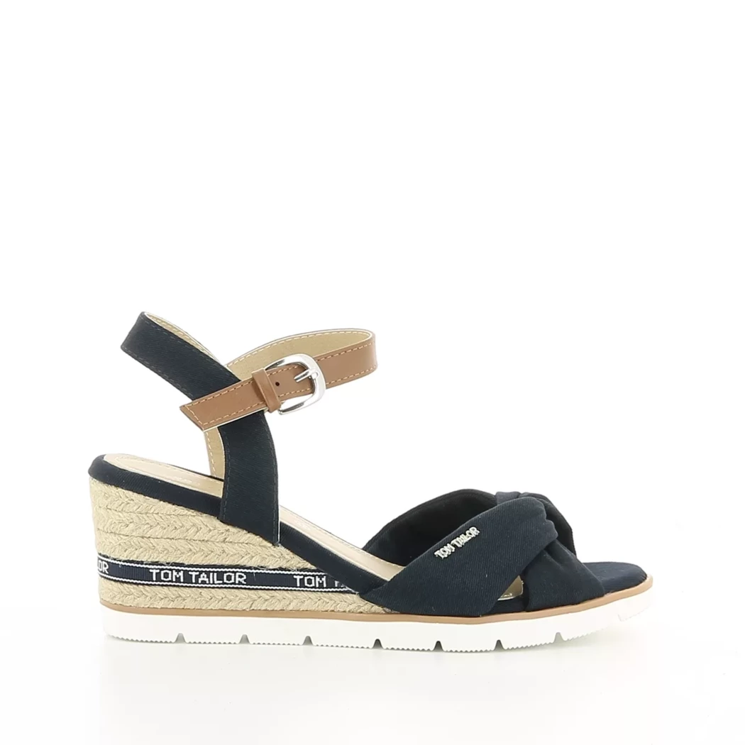 Image (2) de la chaussures Tom Tailor - Sandales et Nu-Pieds Bleu en Textile