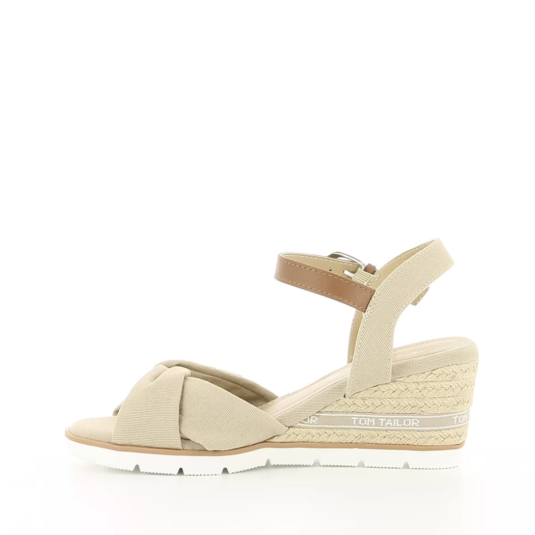 Image (4) de la chaussures Tom Tailor - Sandales et Nu-Pieds Beige en Textile