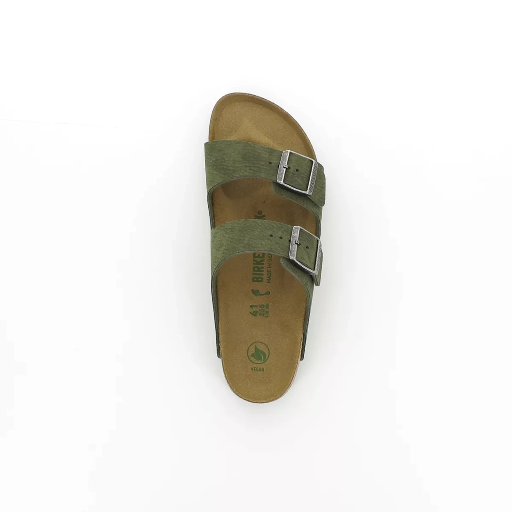 Image (6) de la chaussures Birkenstock - Mules et Sabots Vert en Cuir synthétique