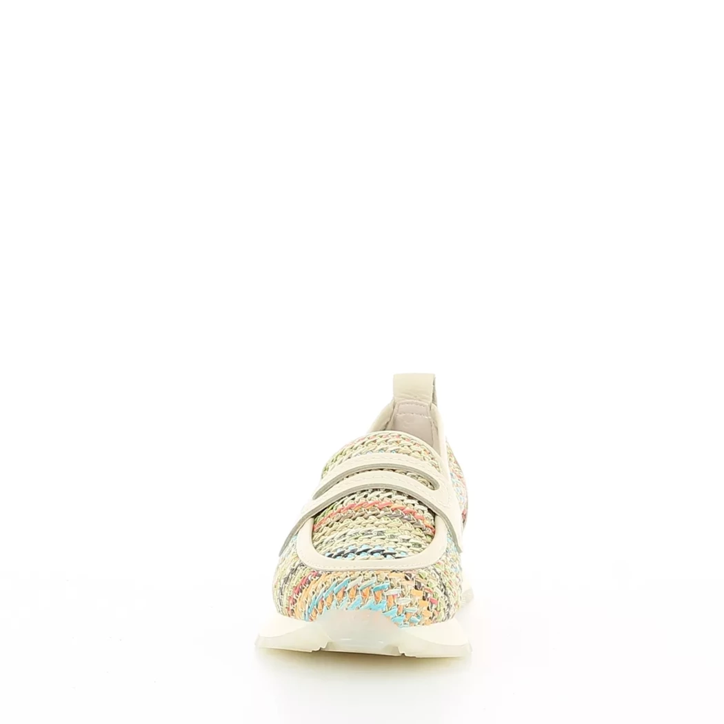 Image (5) de la chaussures Hispanitas - Mocassins Beige en Cuir et textile