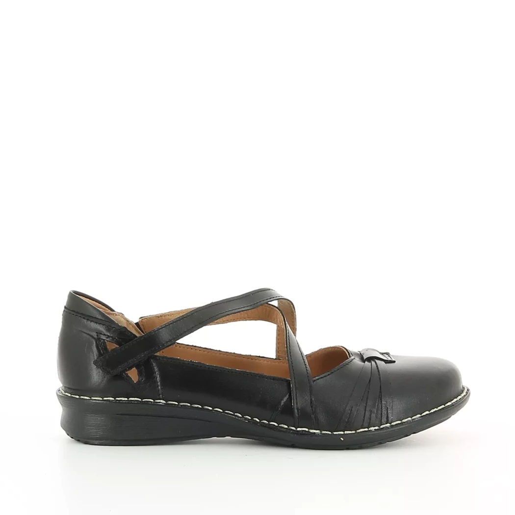Image (2) de la chaussures Diabolo Studio - Ballerines Noir en Cuir