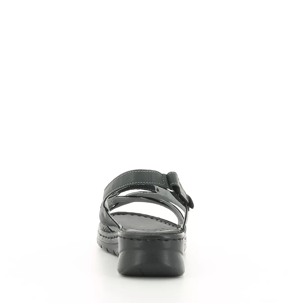 Image (3) de la chaussures Calba - Sandales et Nu-Pieds Noir en Cuir