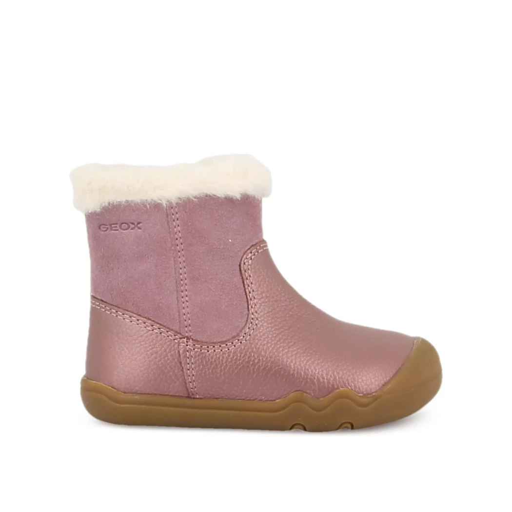 Image (2) de la chaussures Geox - Boots Rose en Cuir