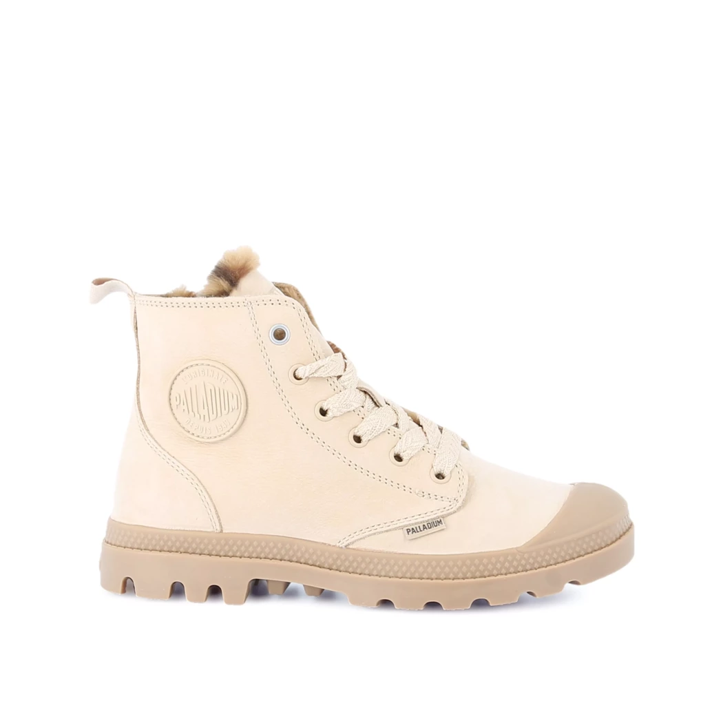 Image (2) de la chaussures Palladium - Bottines Beige en Cuir nubuck