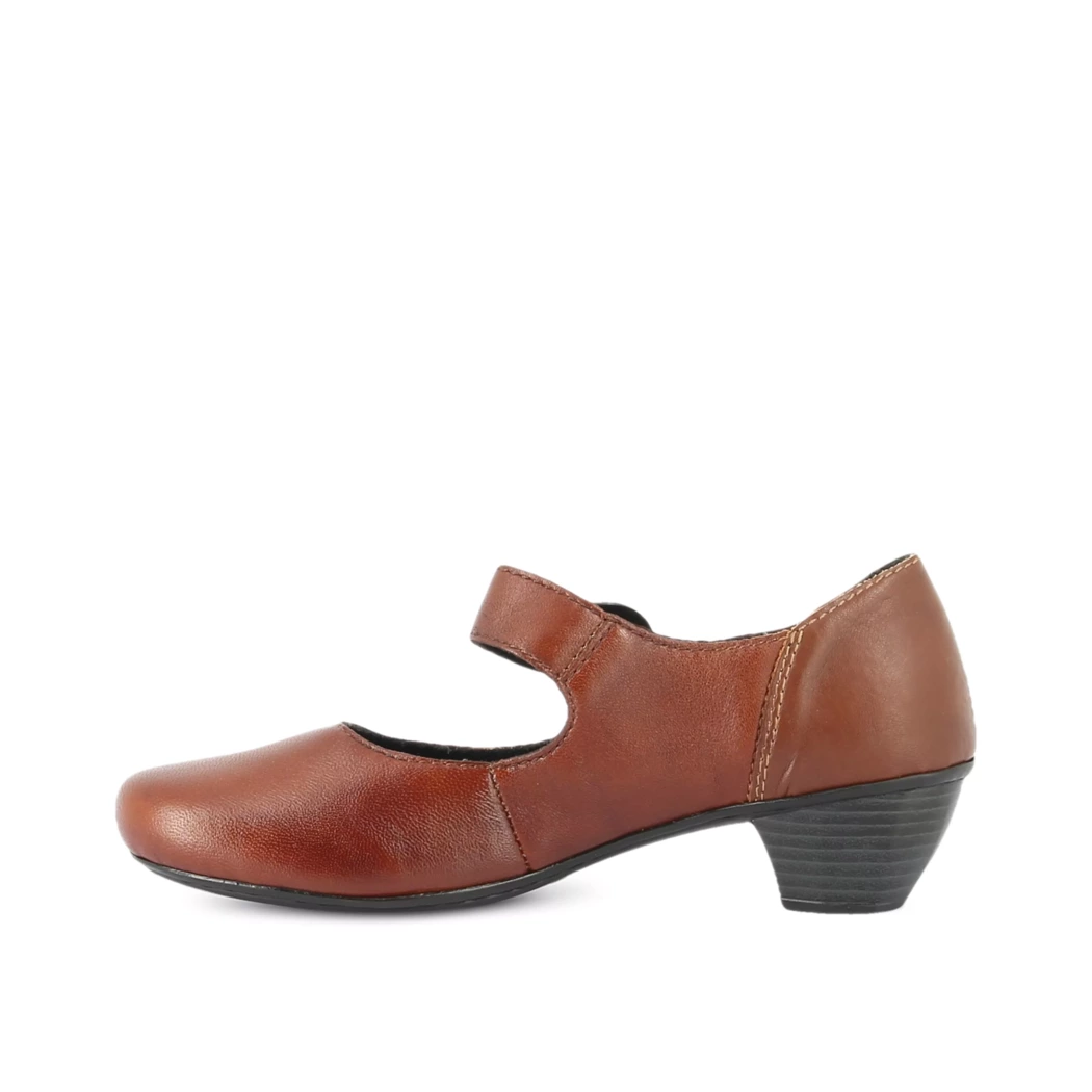 Image (4) de la chaussures Rieker - Escarpins Cuir naturel / Cognac en Cuir