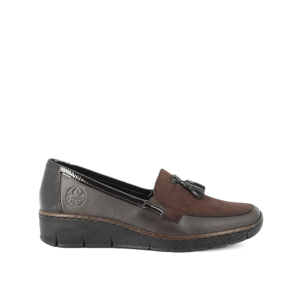 Image (2) de la chaussures Rieker - Mocassins Marron en Cuir