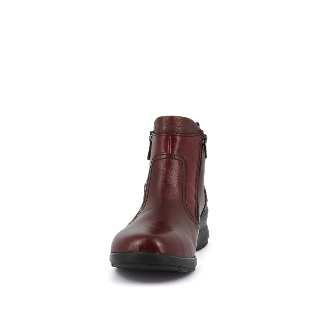 Image (5) de la chaussures Rieker - Boots Bordeaux en Cuir