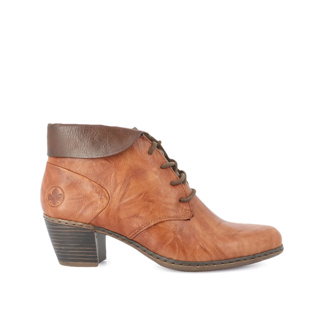 Image (2) de la chaussures Rieker - Bottines Cuir naturel / Cognac en Cuir