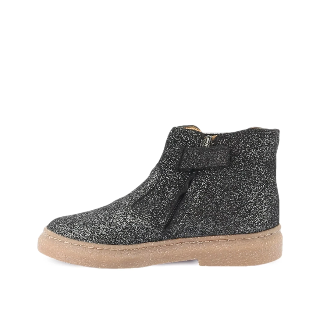 Image (4) de la chaussures Berlingot By Pom d'Api - Boots Noir en Cuir nubuck