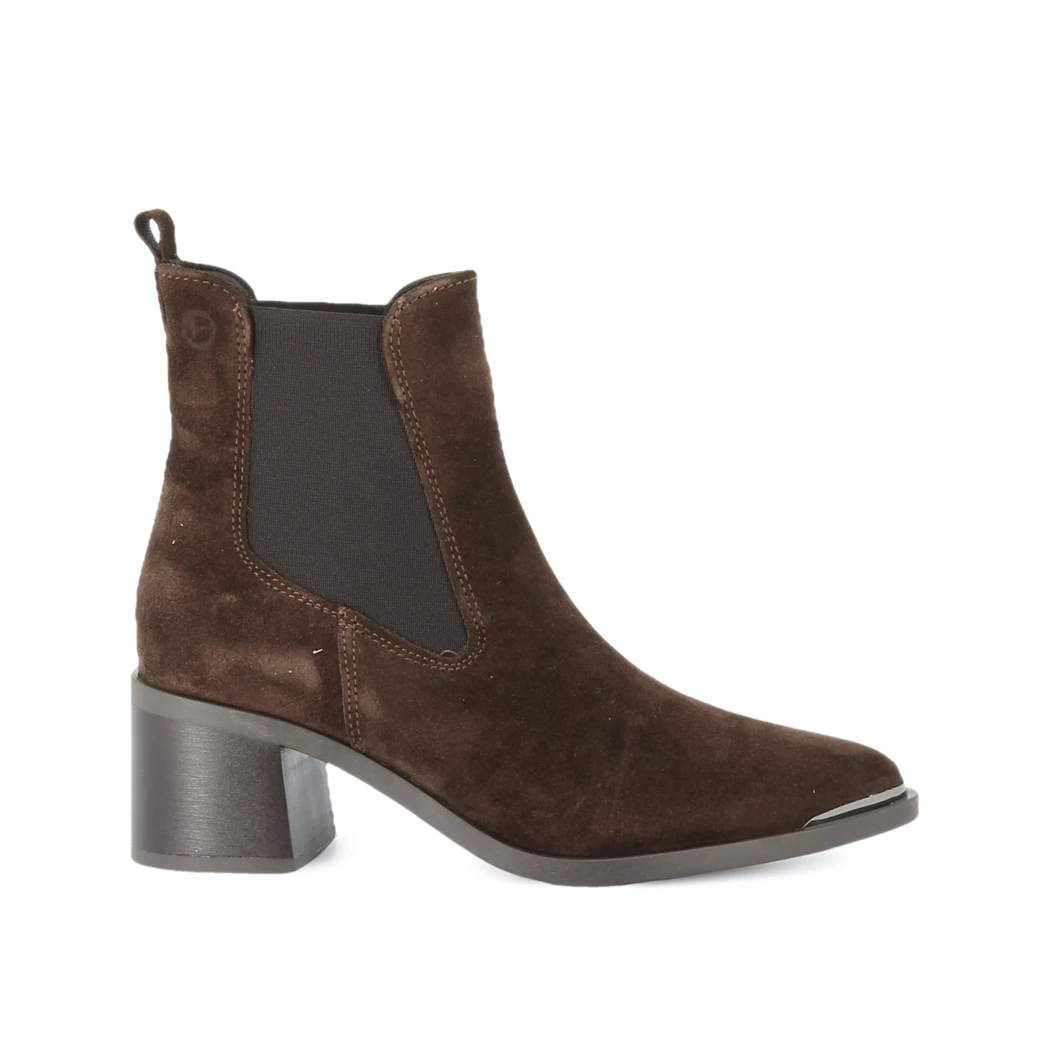 Image (2) de la chaussures Tamaris - Boots Marron en Cuir nubuck