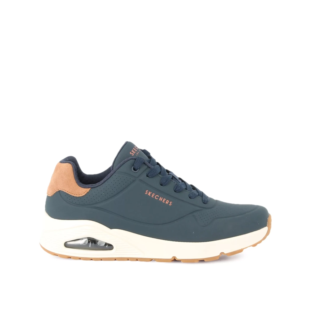 Image (2) de la chaussures Skechers - Baskets Bleu en Cuir synthétique