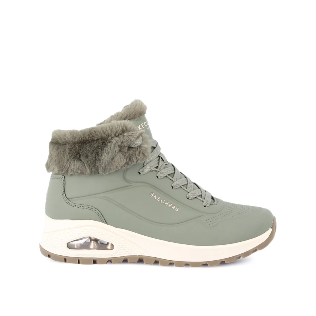 Image (2) de la chaussures Skechers - Bottines Vert en Cuir synthétique