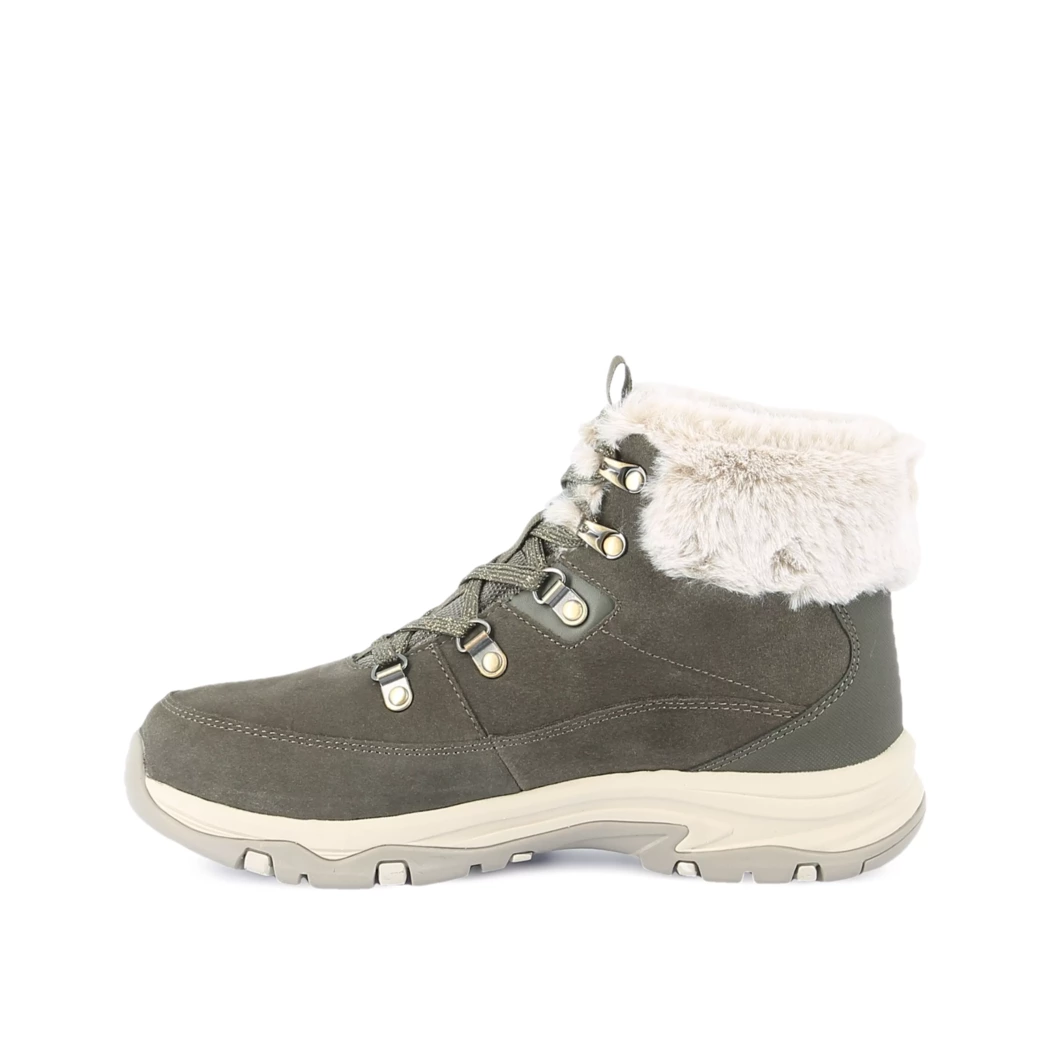 Image (4) de la chaussures Skechers - Bottines Vert en Cuir nubuck