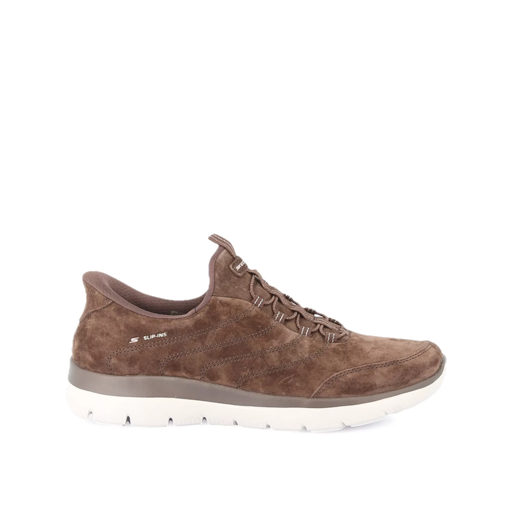 Image (2) de la chaussures Skechers - Baskets Marron en Cuir synthétique
