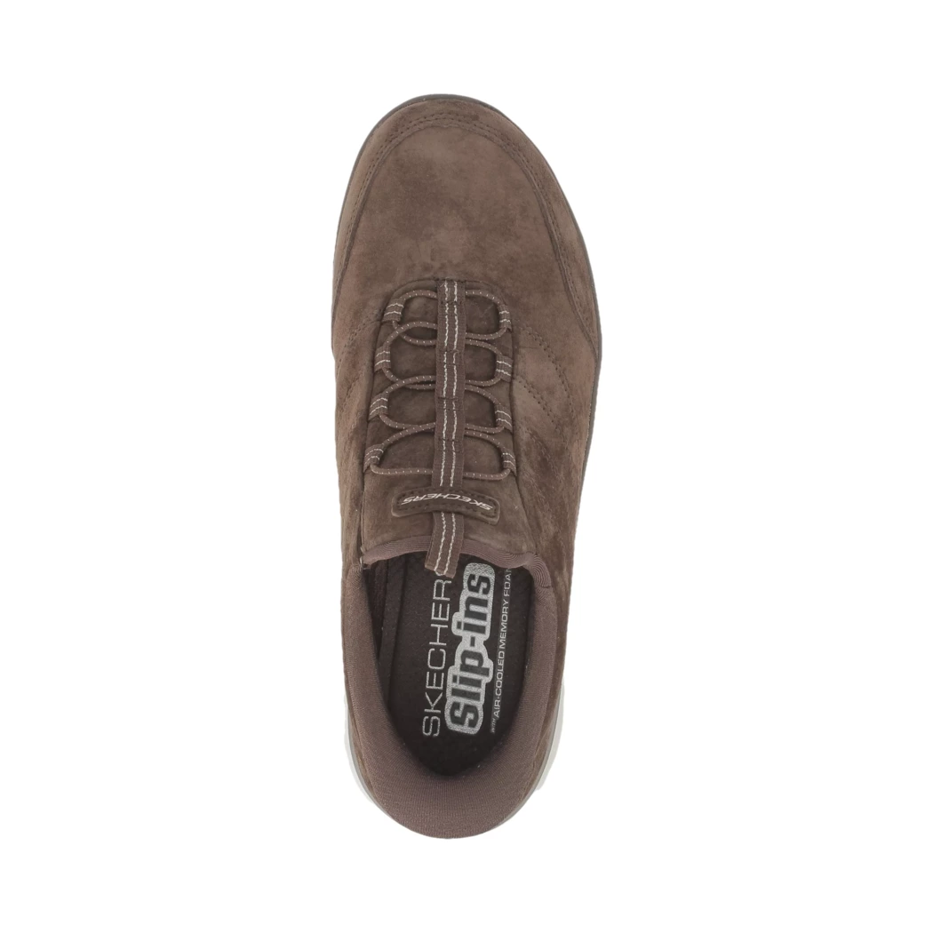 Image (6) de la chaussures Skechers - Baskets Marron en Cuir synthétique