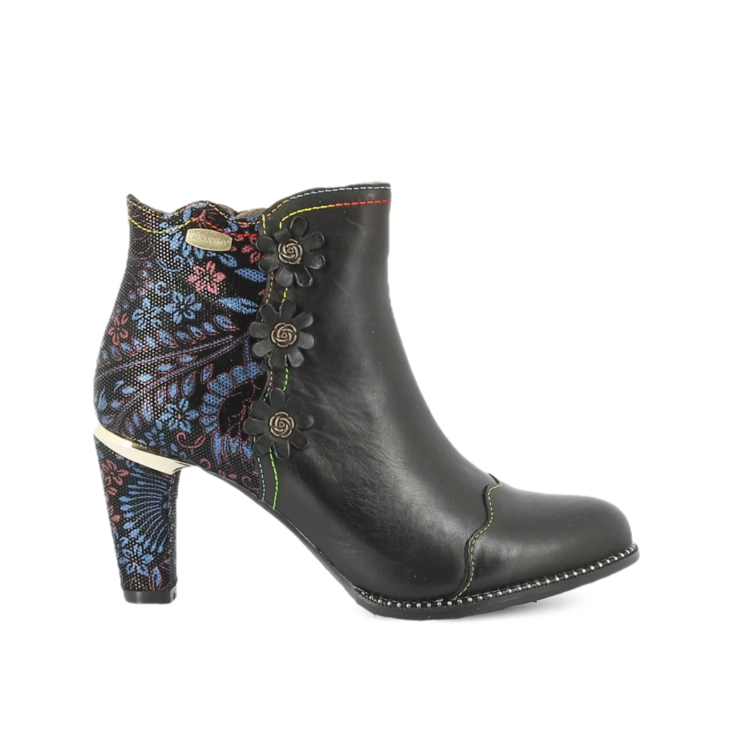 Image (2) de la chaussures Laura Vita - Boots Noir en Cuir et textile