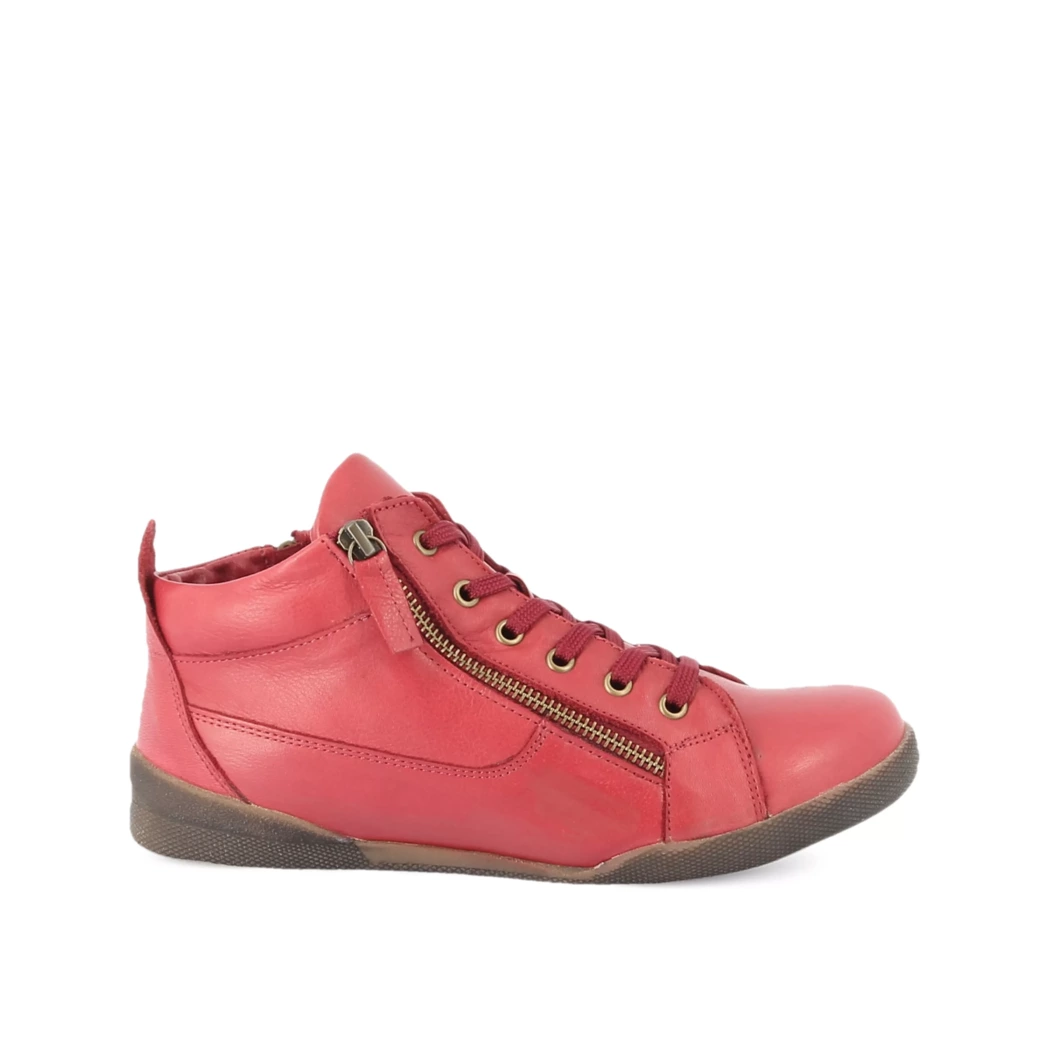 Image (2) de la chaussures Andrea Conti - Bottines Rose en Cuir