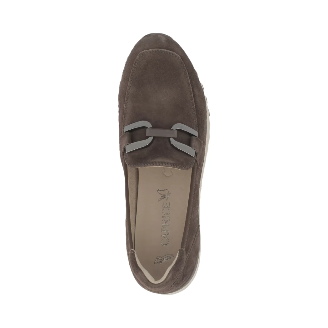 Image (6) de la chaussures Caprice - Mocassins Marron en Cuir nubuck