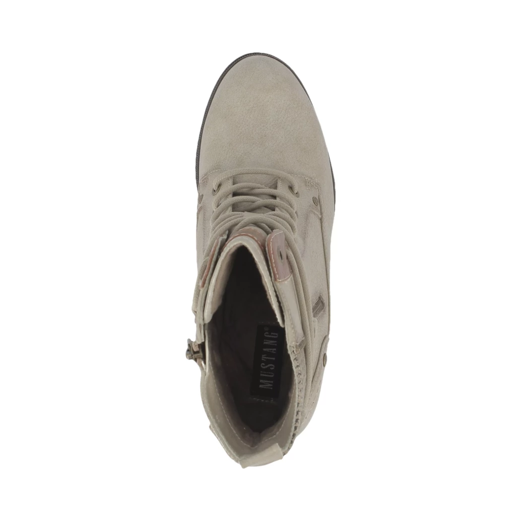 Image (6) de la chaussures Mustang - Bottines Beige en Cuir synthétique