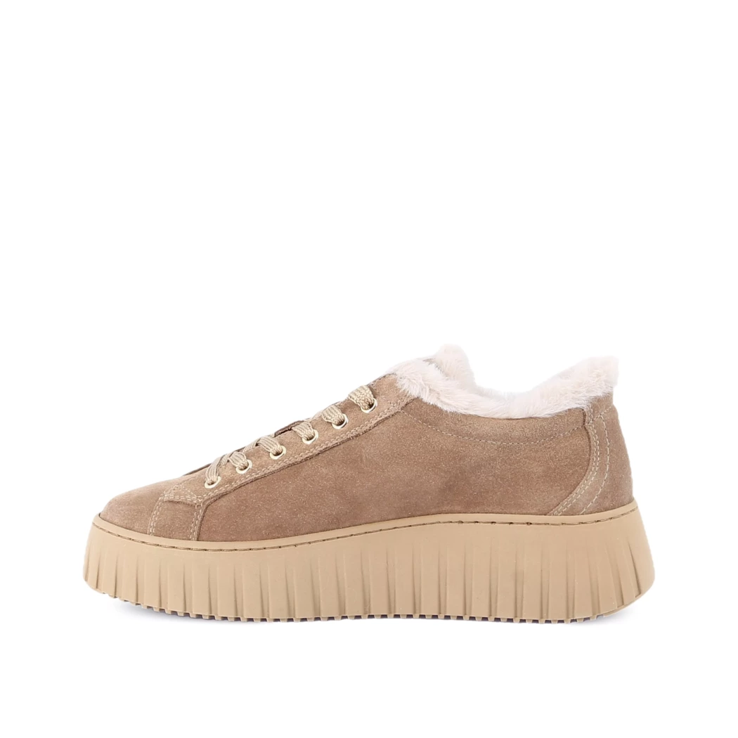 Image (4) de la chaussures Nero Giardini - Baskets Taupe en Cuir nubuck