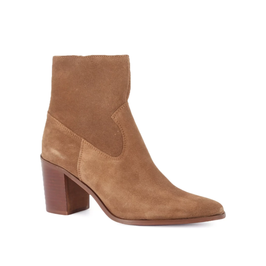 Image (1) de la chaussures Les Fees de Bengale - Boots Taupe en Cuir nubuck