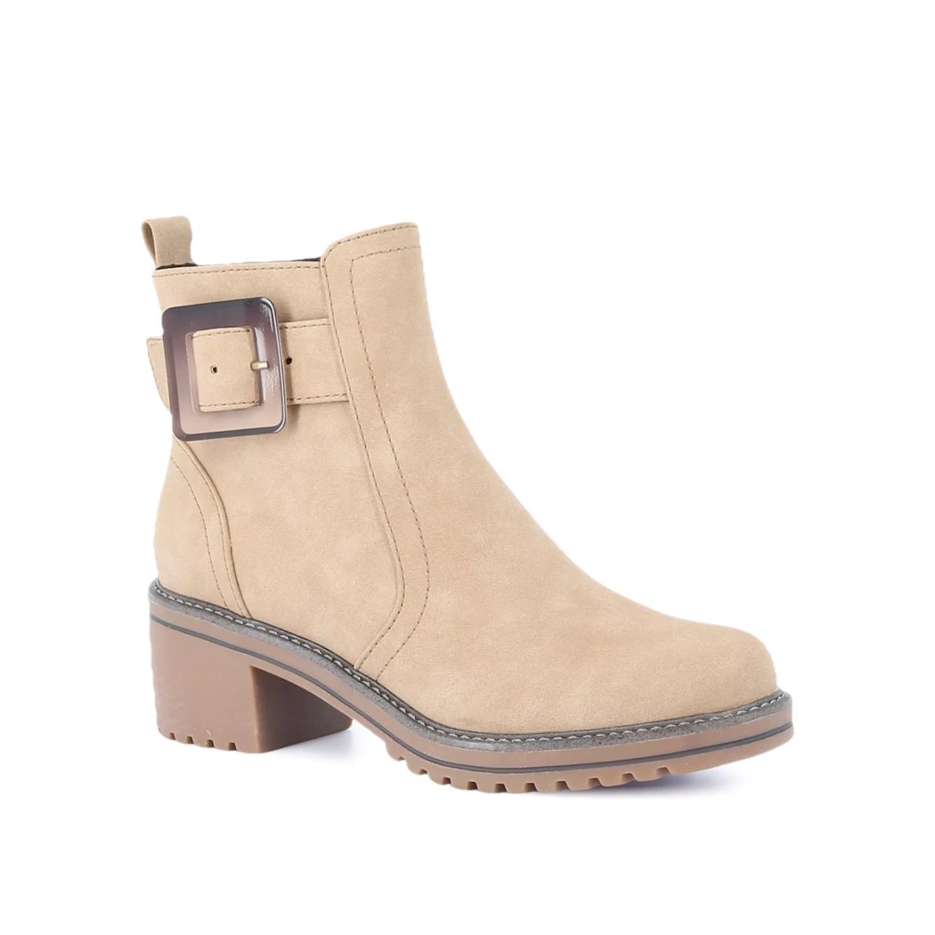 Image (1) de la chaussures Marco Tozzi - Boots Beige en Cuir synthétique