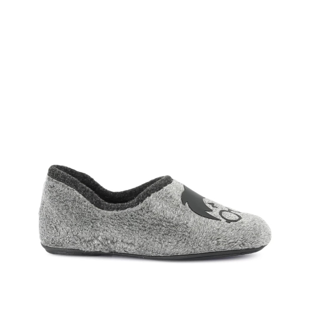 Image (2) de la chaussures Vul ladi - Pantoufles et Chaussons Gris en Textile