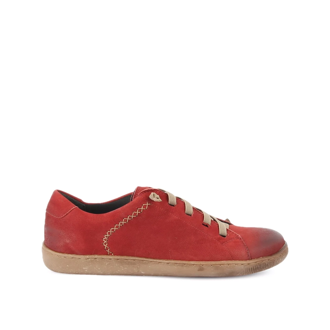 Image (2) de la chaussures Diabolo Studio - Baskets Rouge en Cuir