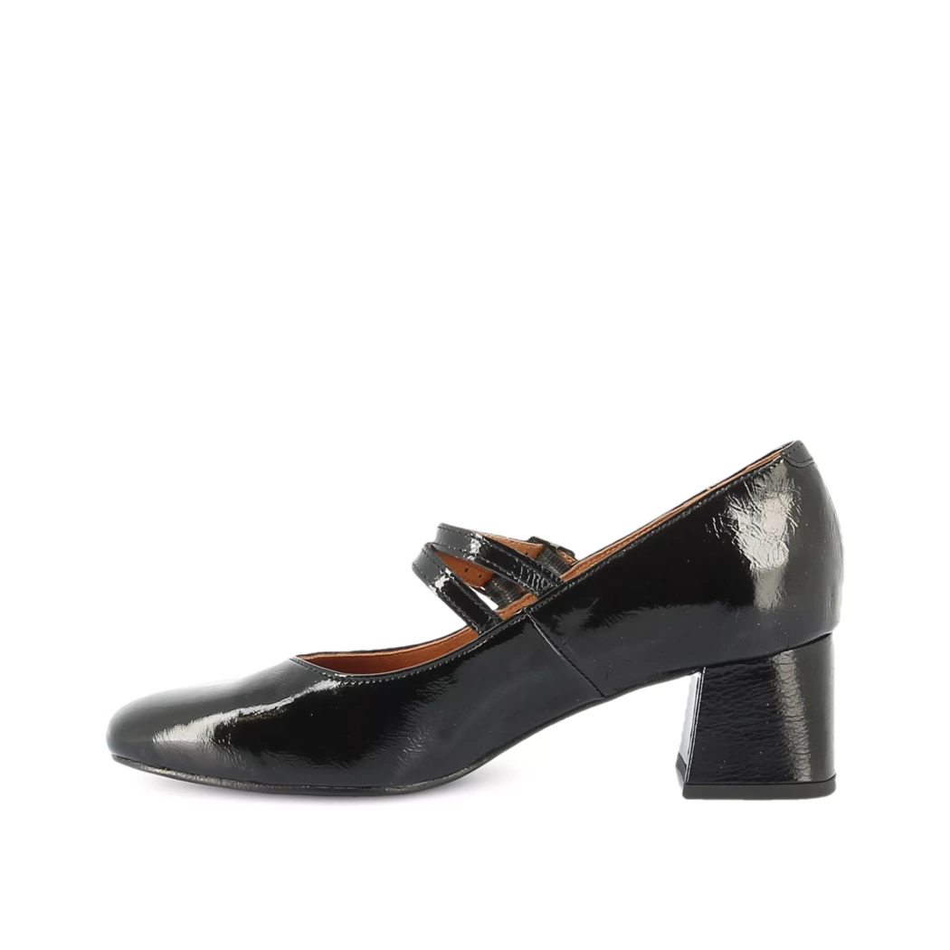 Image (4) de la chaussures Les Fees de Bengale - Escarpins Noir en Cuir vernis