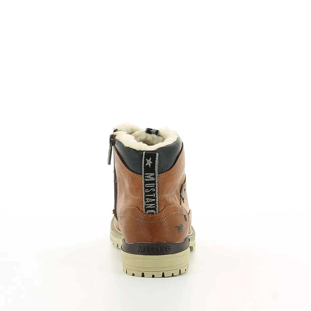 Image (3) de la chaussures Mustang - Bottines Cuir naturel / Cognac en Cuir synthétique