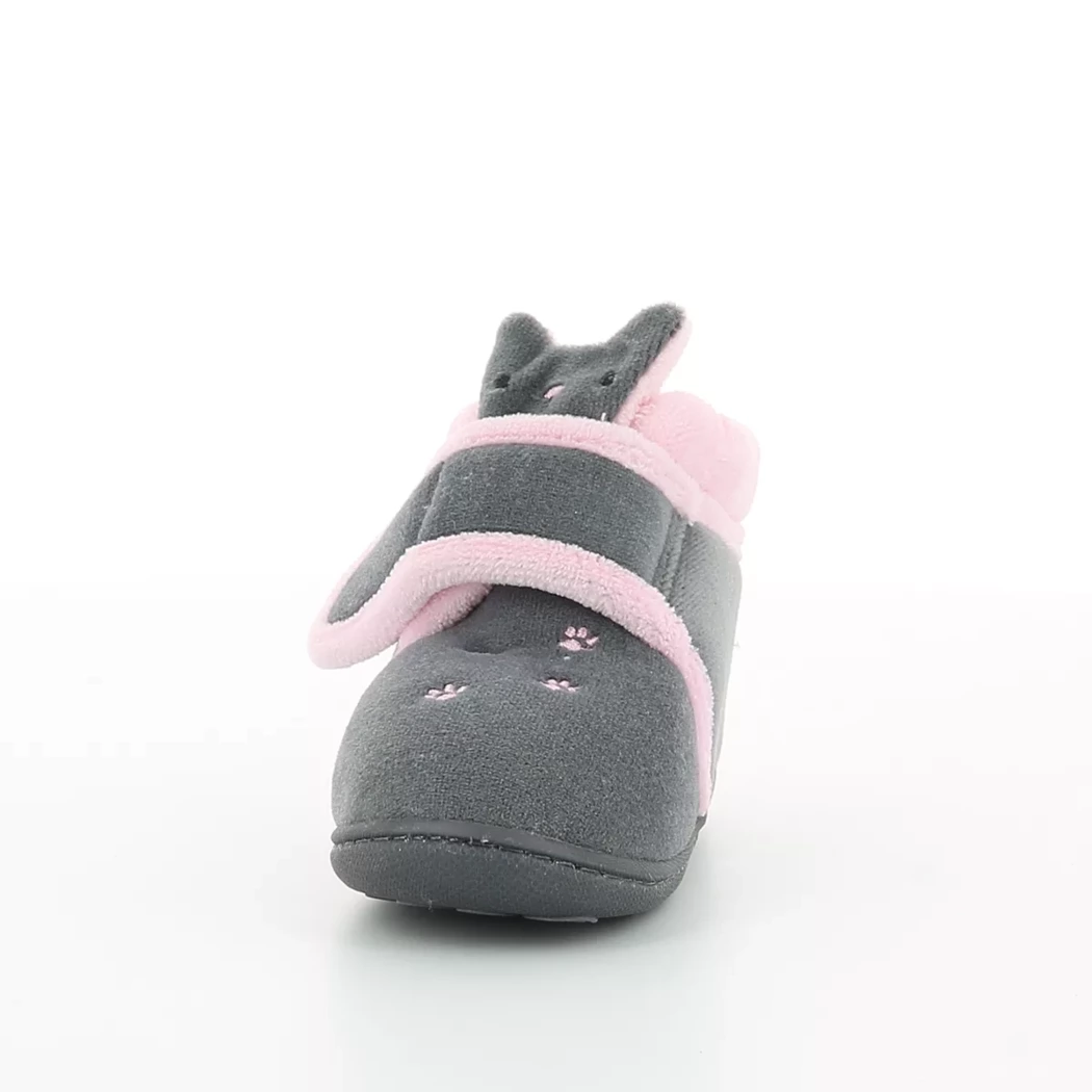 Image (5) de la chaussures Isotoner - Pantoufles et Chaussons Gris en Textile
